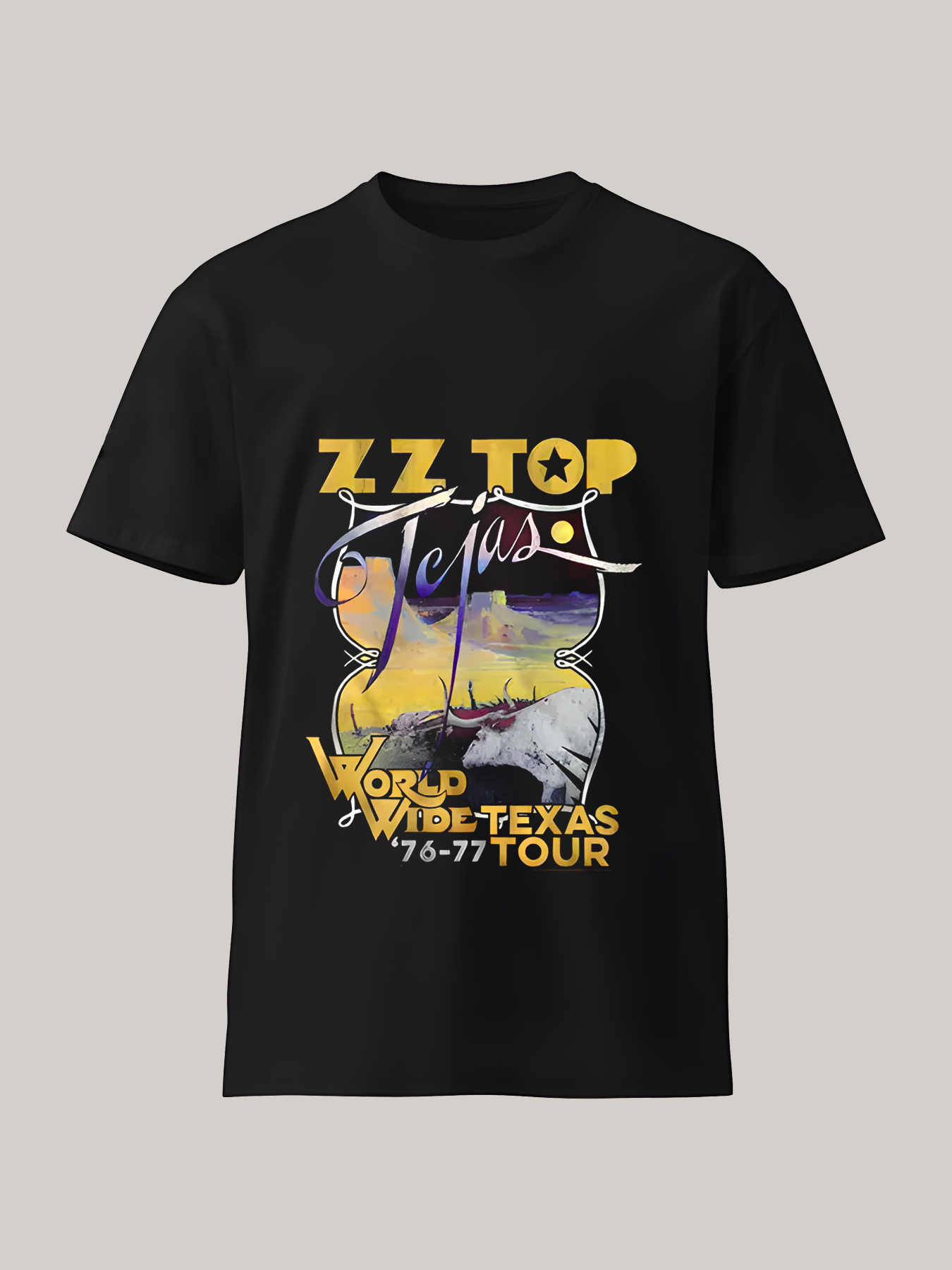 Tee Graphic Print - Men'S Vintage Retro World Wide Texas