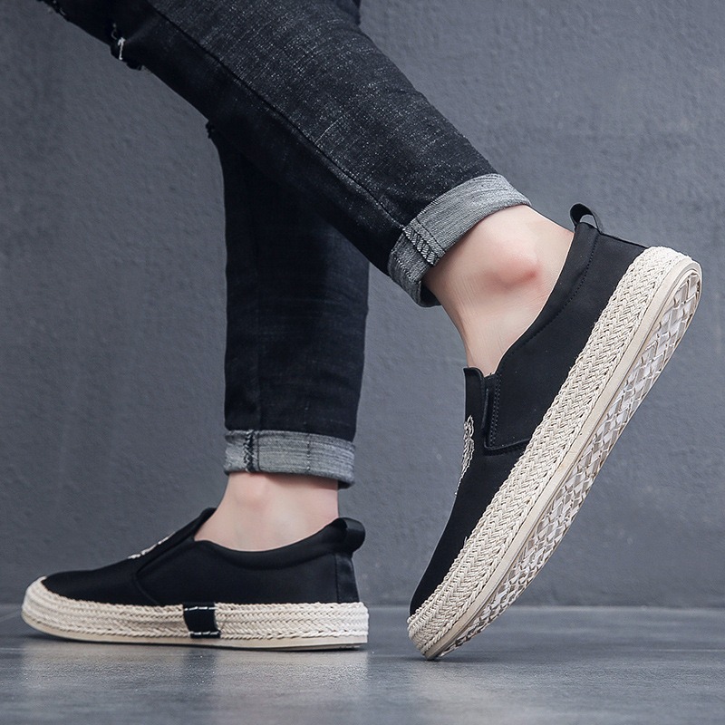 black Breathable shoes for man – Espadrille Slip On Bewertung und Preis