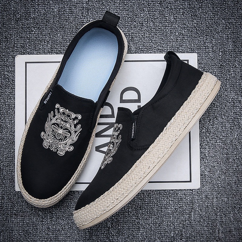 black Breathable shoes for man – Espadrille Slip On Bewertung und Preis