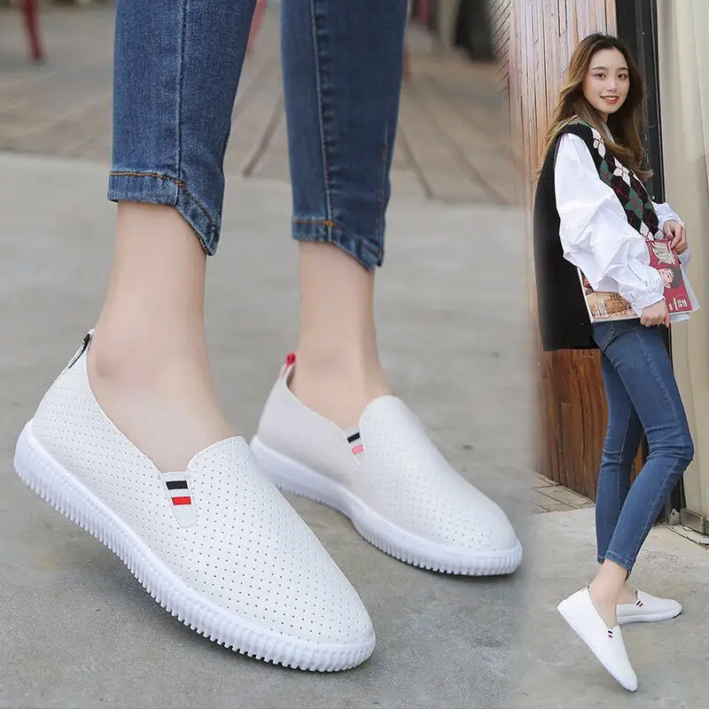 Women Sneakers White Flats Cut – Espadrille Slip On Bewertung und Preis