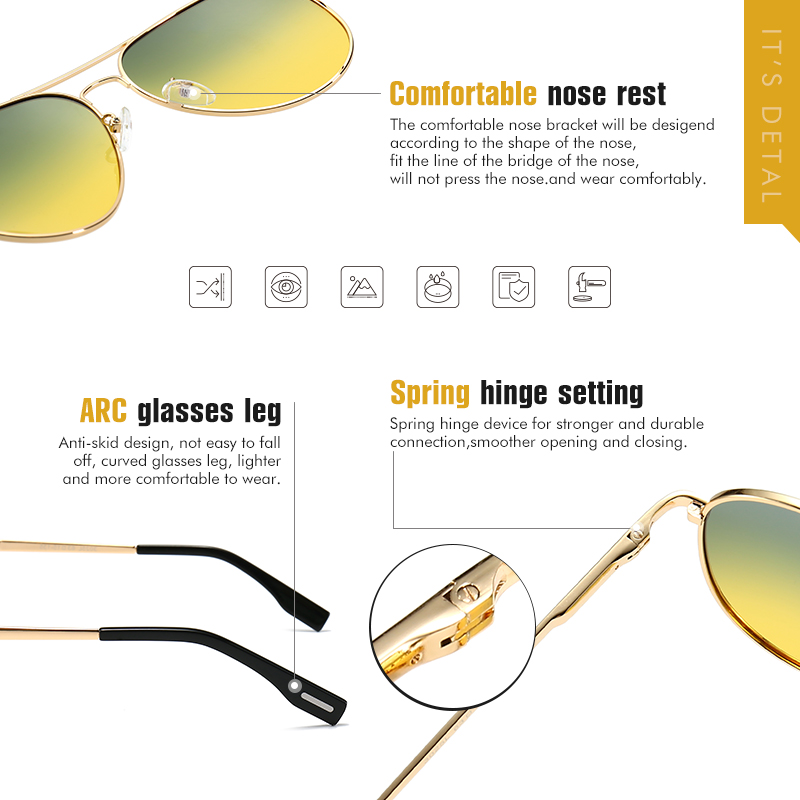 Photochromic Sunglasses Men Po – Sunglasses Aviator Polarized Bewertung und Preis