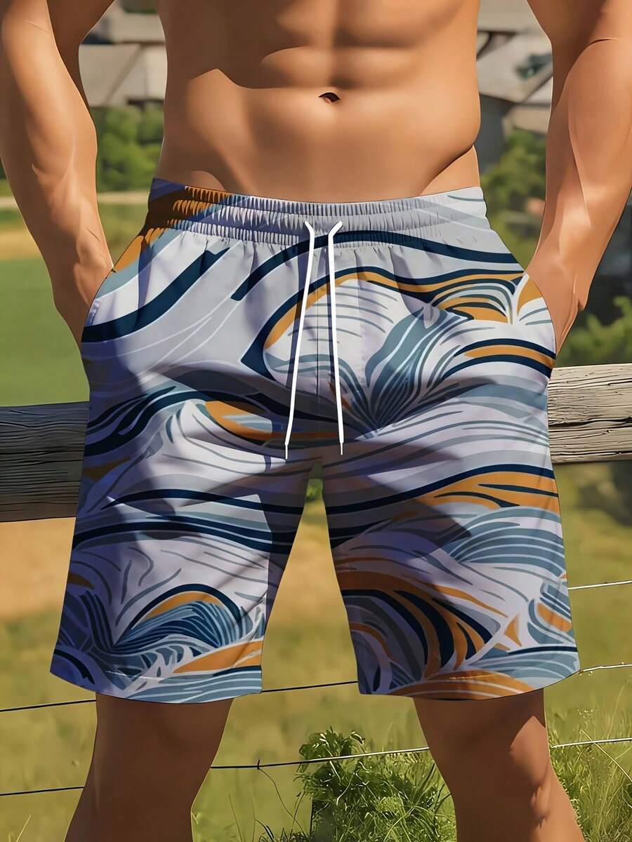 Mens Full Print Beach Shorts A – Swim Trunk Quick Dry Bewertung und Preis