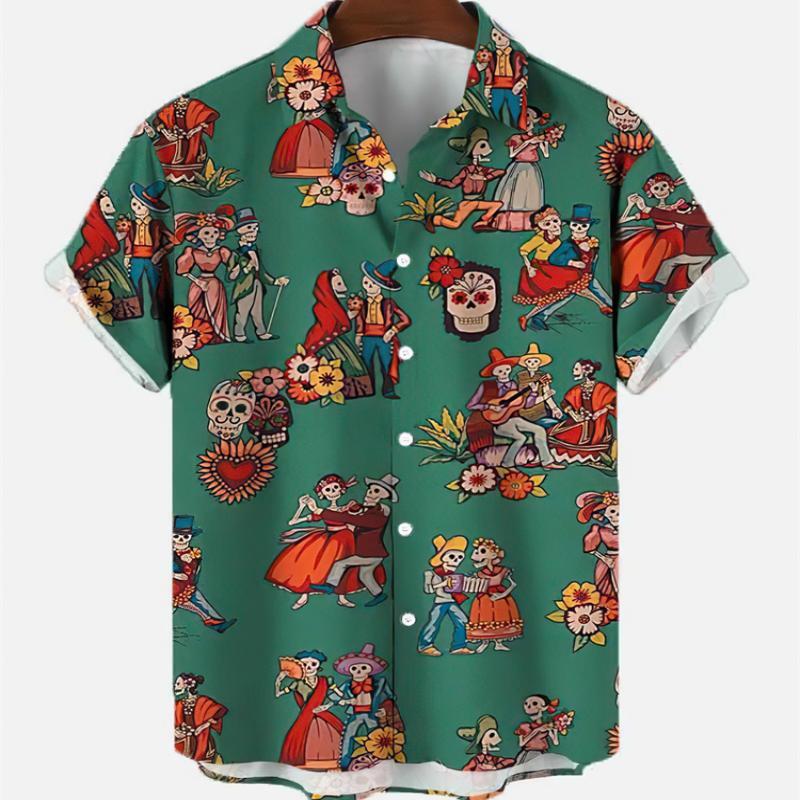 Summer Men's Fashion Casual So – Resort Shirt Floral Bewertung und Preis