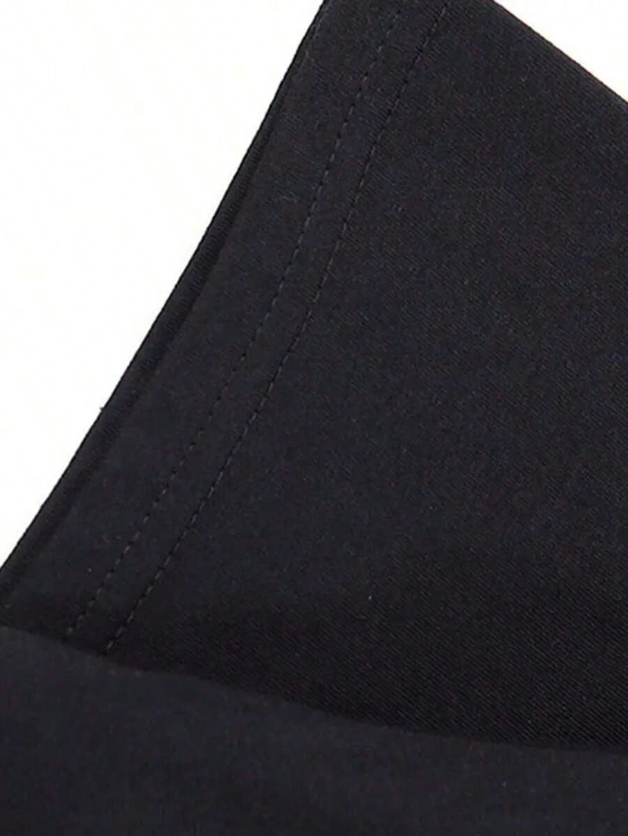 Black Cotton Graphic Tee with  – Tee Graphic Print Bewertung und Preis