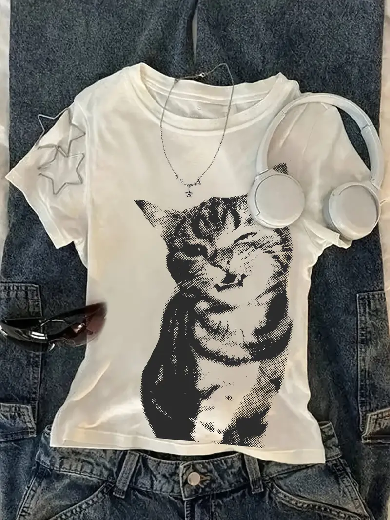 Summer Harajuku Letter Graphic – Tee Graphic Print Bewertung und Preis