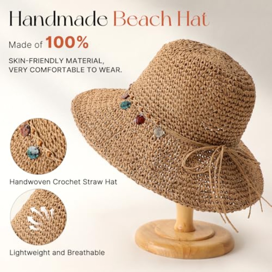 Beach Sun Hats for Women, Stra – Packable Hat Nylon Bewertung und Preis