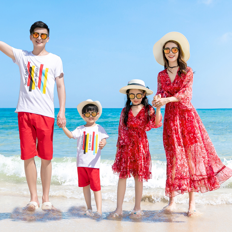 Look Family Matching Red Cloth – Resort Shirt Floral Bewertung und Preis