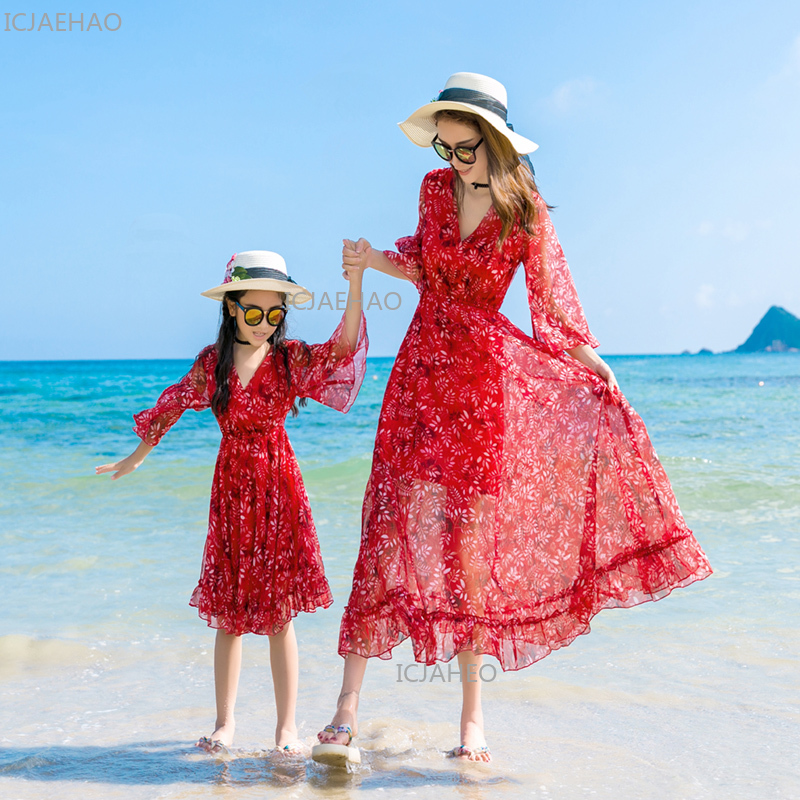 Look Family Matching Red Cloth – Resort Shirt Floral Bewertung und Preis