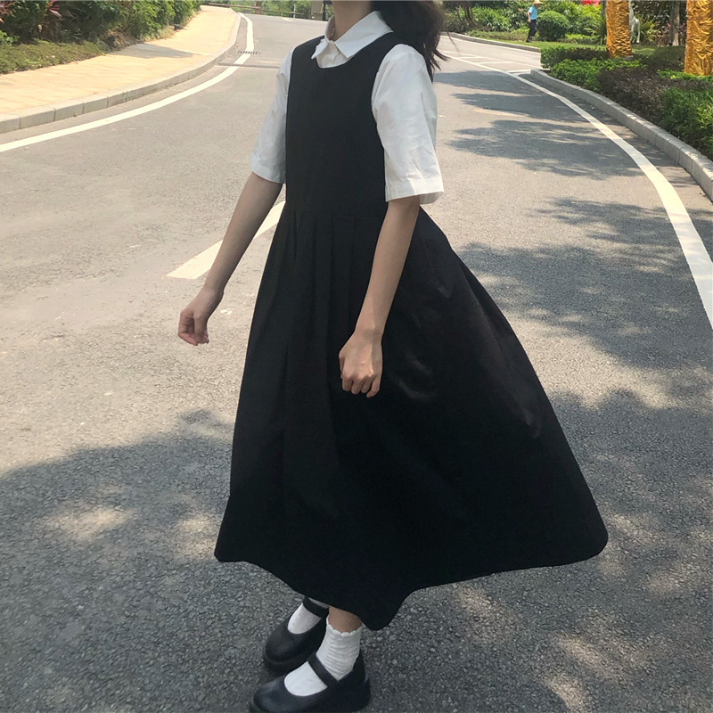 Two Piece Sets Women Japanese  – Shirt Camp Collar Bewertung und Preis
