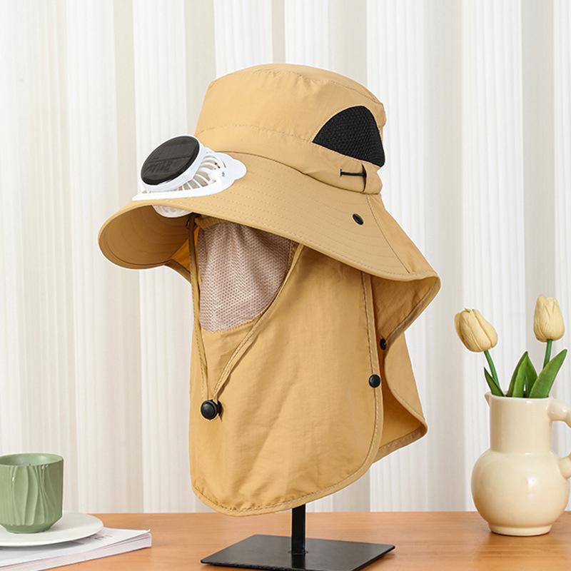 Men Solar Fan Hat Wide Brim UP – Bucket Hat Straw Bewertung und Preis