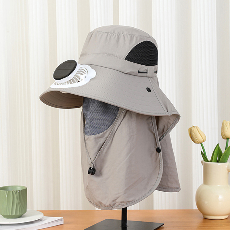 Men Solar Fan Hat Wide Brim UP – Bucket Hat Straw Bewertung und Preis
