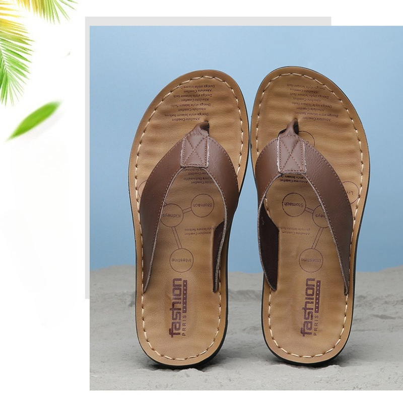 2026 Shoes Leather Men's Flip  – Flip Flop Leather Men Bewertung und Preis