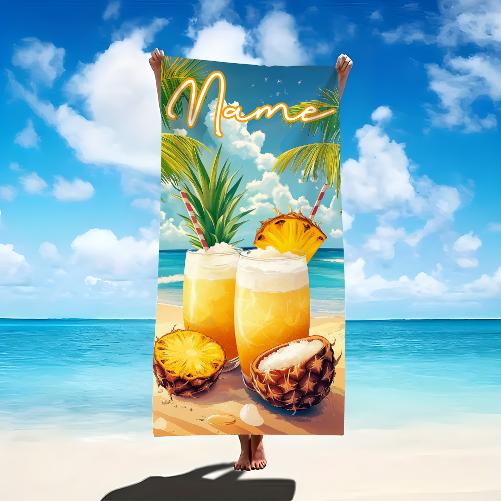 1pc Customized Name Beach Towe – Beach Towel Large Bewertung und Preis