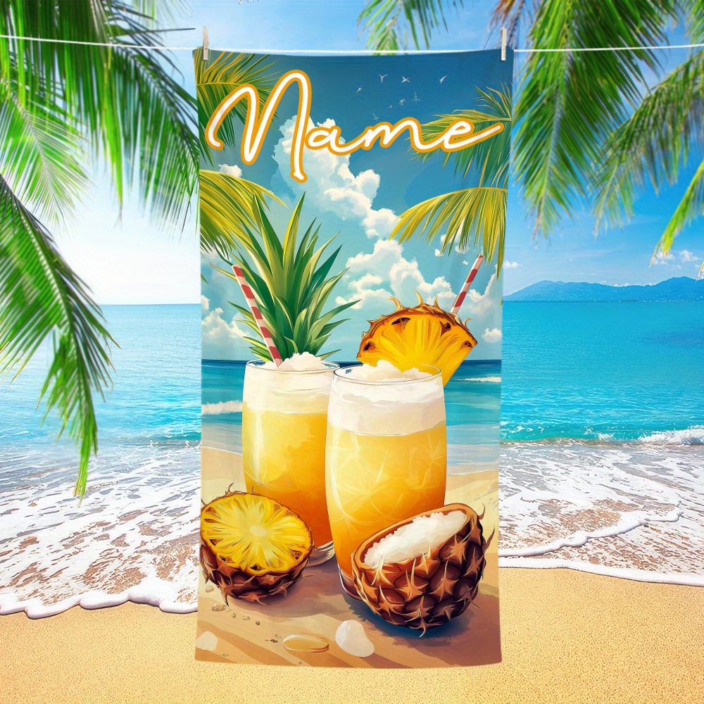 1pc Customized Name Beach Towe – Beach Towel Large Bewertung und Preis