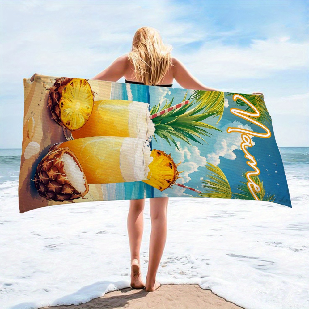 1pc Customized Name Beach Towe – Beach Towel Large Bewertung und Preis