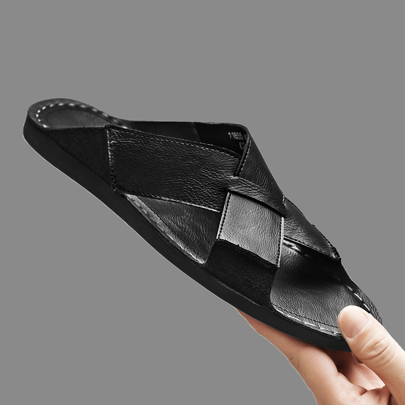 Fashion Genuine Leather Men Sl – Flip Flop Leather Men Bewertung und Preis