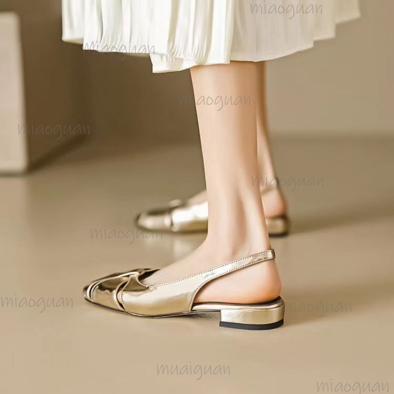 Cover Toe Low Heel Pumps Women – Casual Sandal Leather Bewertung und Preis