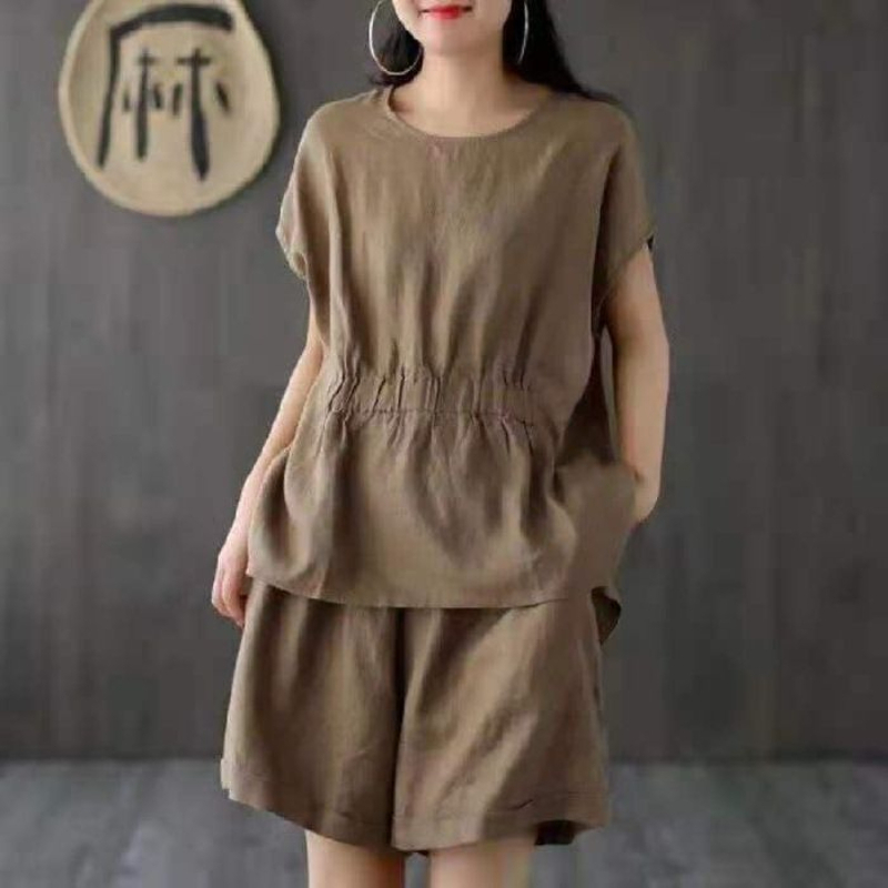 Linen casual solid color two-p – Linen Shirt Breathable Bewertung und Preis
