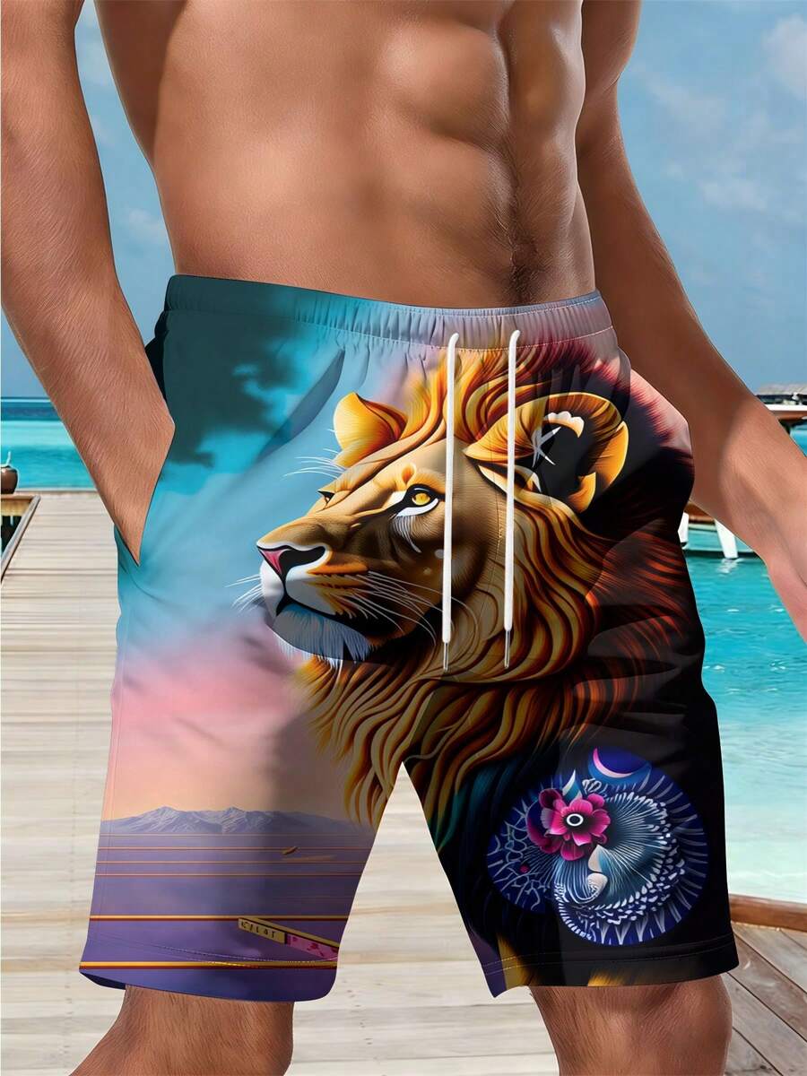 Mens Beach Shorts 3D Print Lio – Swim Trunk Quick Dry Bewertung und Preis