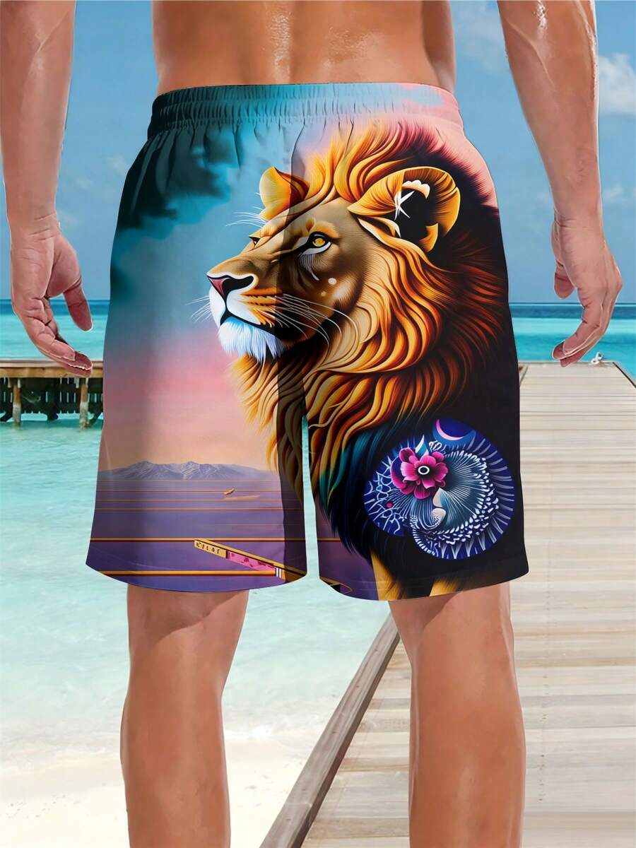 Mens Beach Shorts 3D Print Lio – Swim Trunk Quick Dry Bewertung und Preis