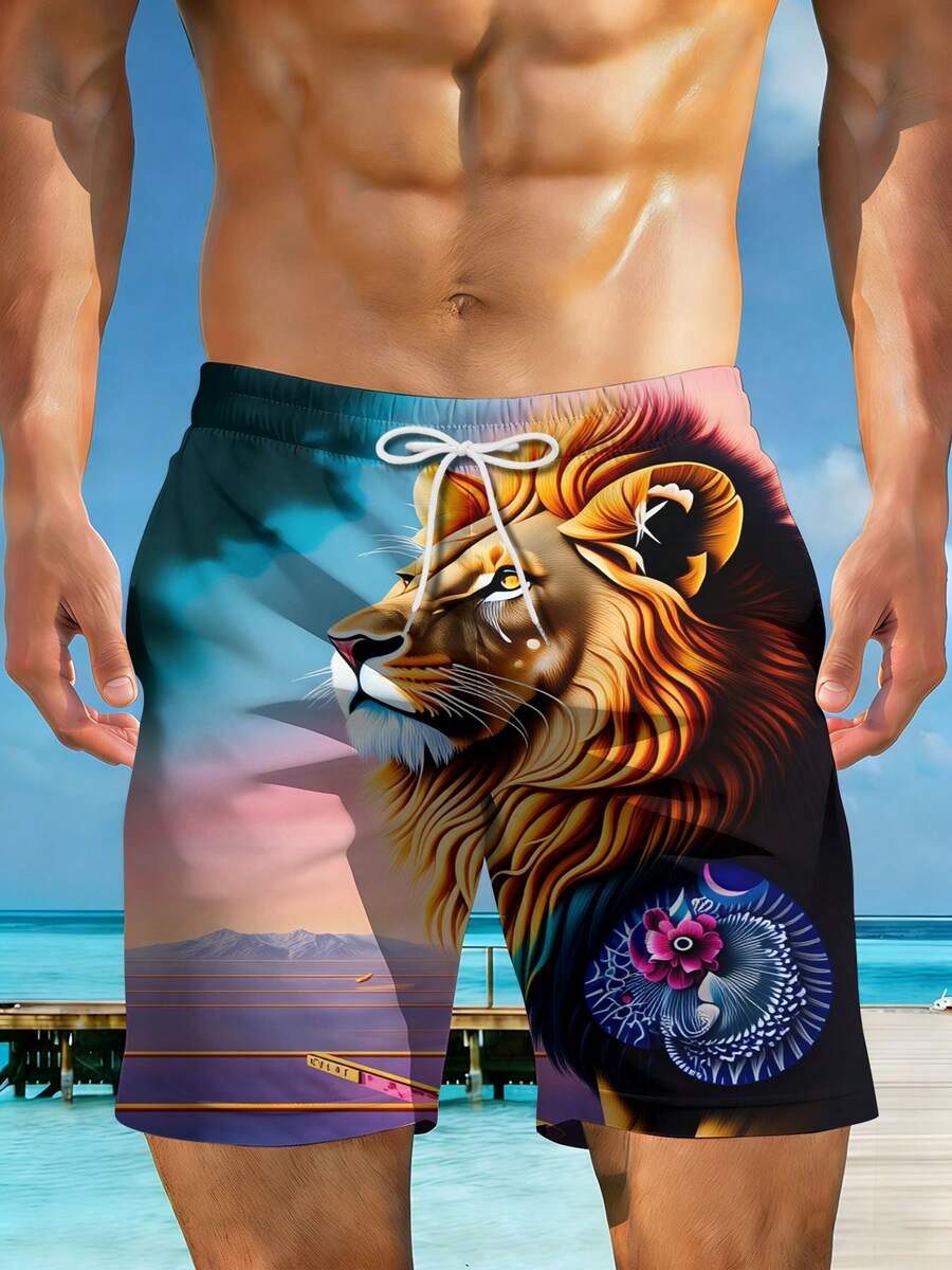 Mens Beach Shorts 3D Print Lio – Swim Trunk Quick Dry Bewertung und Preis