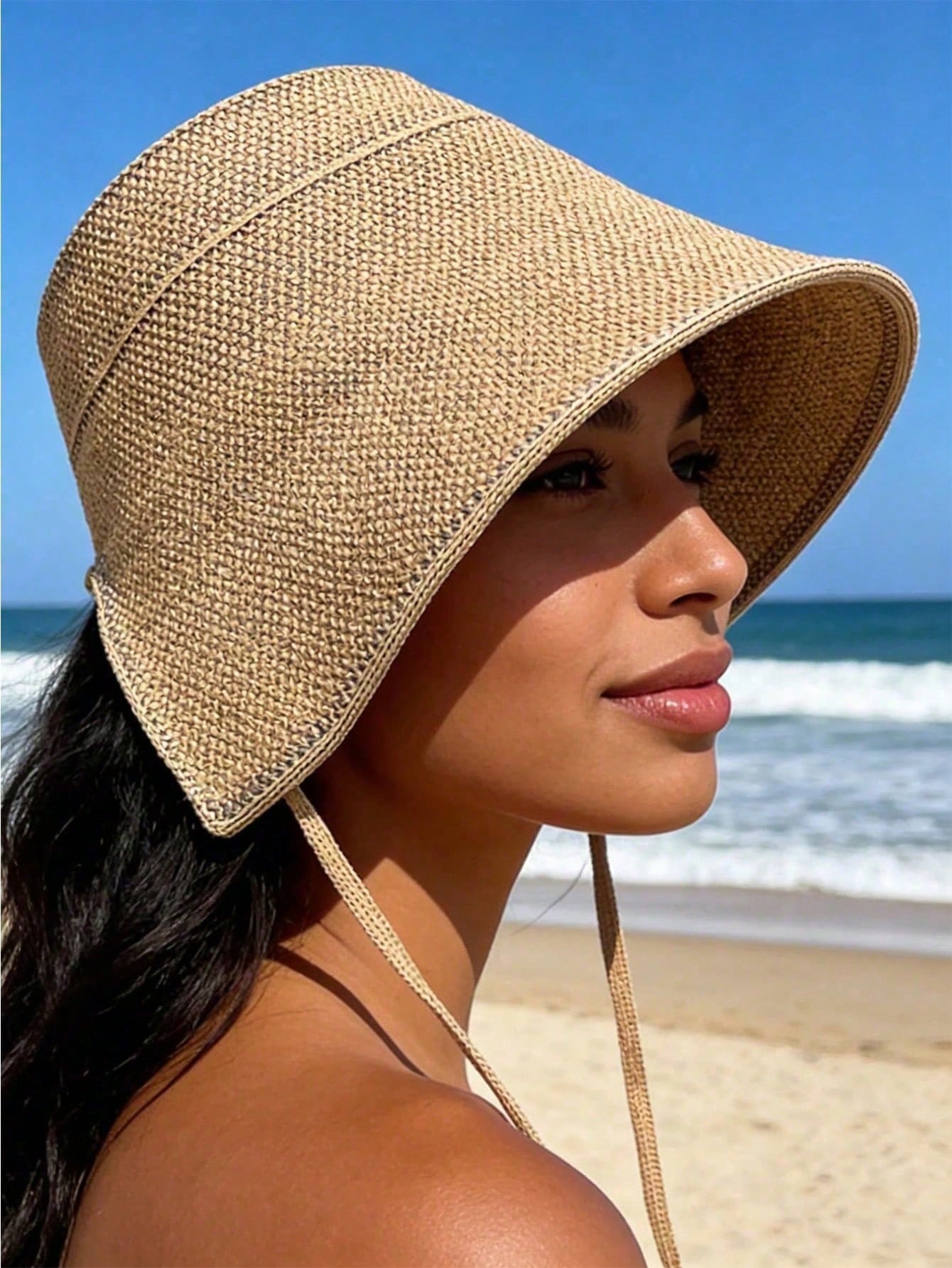Straw Wide-Brim Sun Hat For Wo – Bucket Hat Straw Bewertung und Preis
