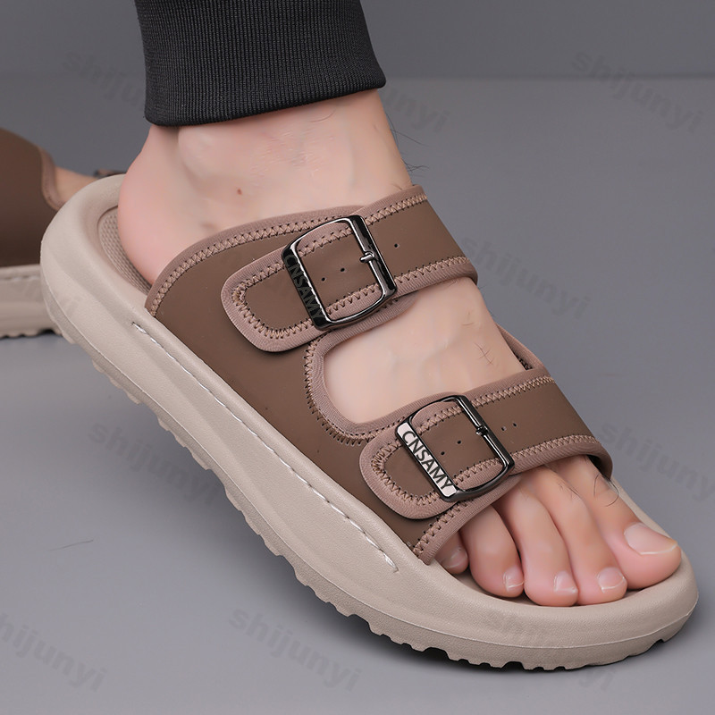Men's Slippers 2025 Summer Bre – Flip Flop Leather Men Bewertung und Preis