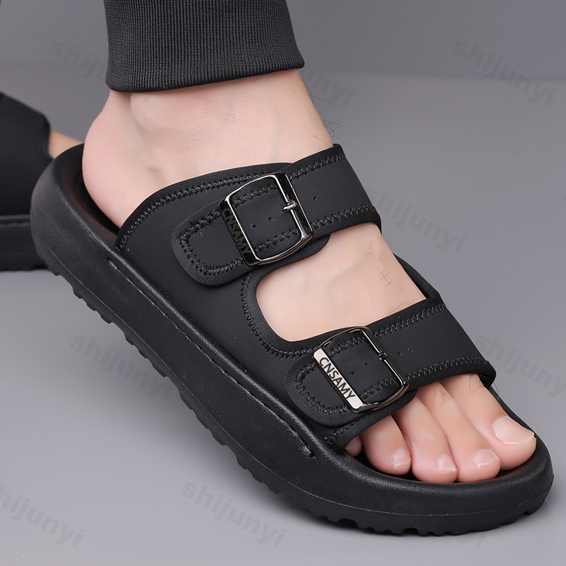 Men's Slippers 2025 Summer Bre – Flip Flop Leather Men Bewertung und Preis