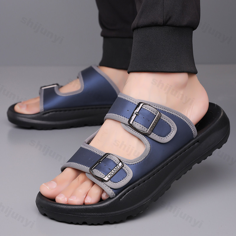 Men's Slippers 2025 Summer Bre – Flip Flop Leather Men Bewertung und Preis