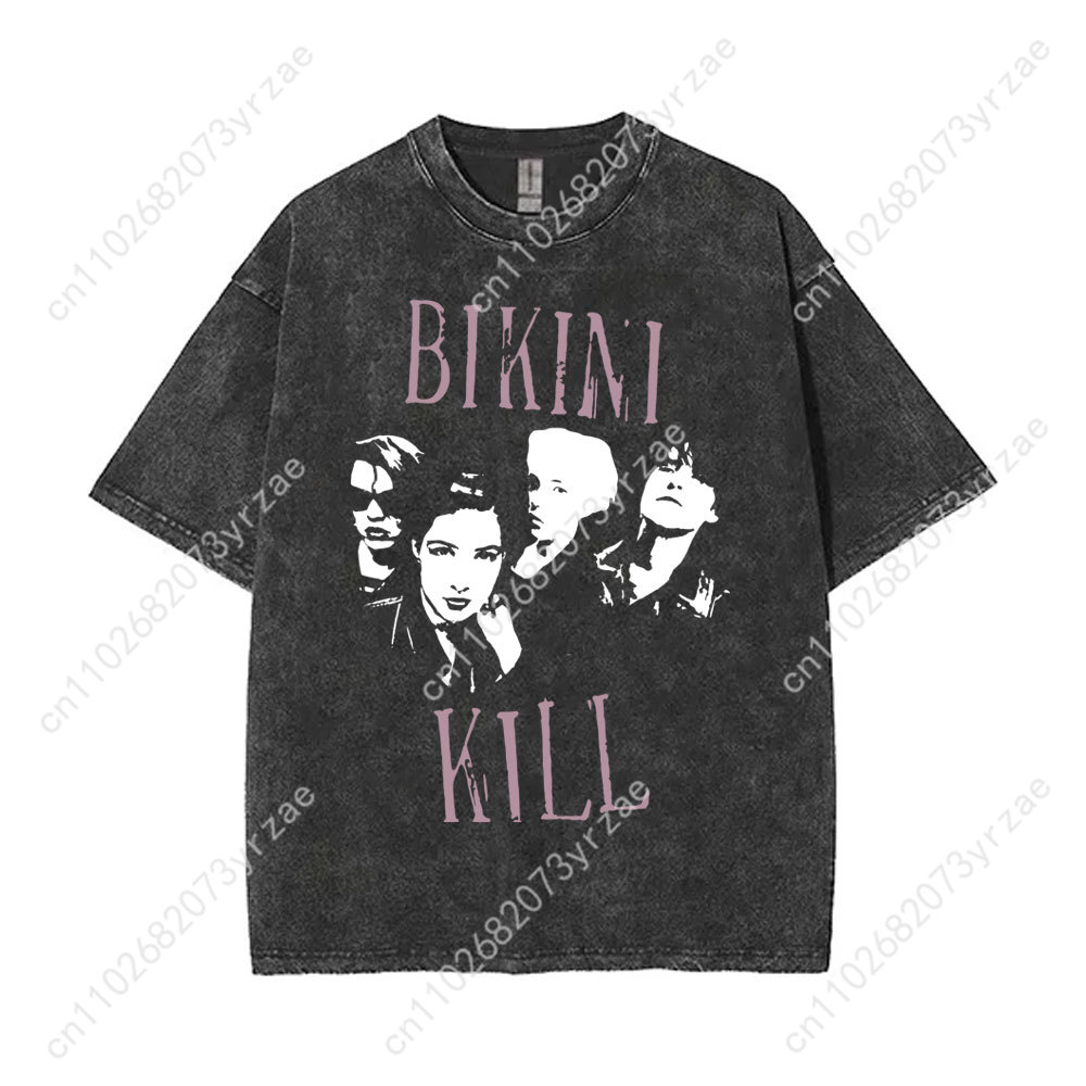 Bikini Kill Retro Wash Tshirt  – Linen Shirt Breathable Bewertung und Preis