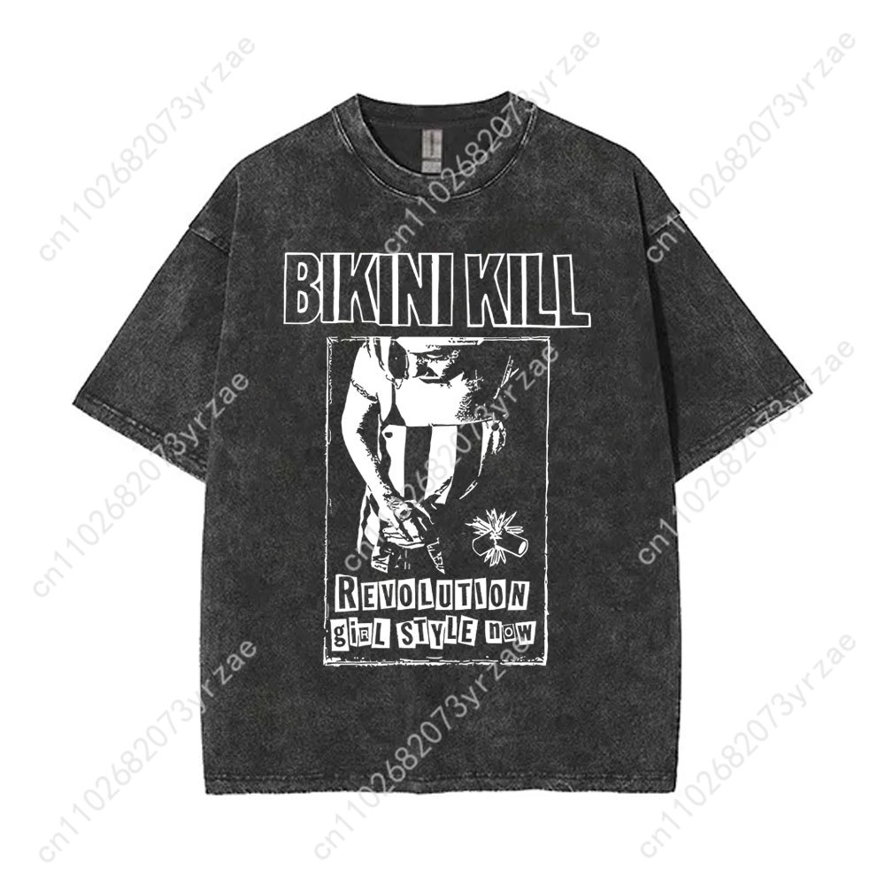Bikini Kill Retro Wash Tshirt  – Linen Shirt Breathable Bewertung und Preis