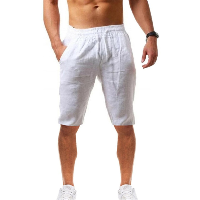2026 Summer Men's Shorts Cotto – Short Linen Drawstring Bewertung und Preis