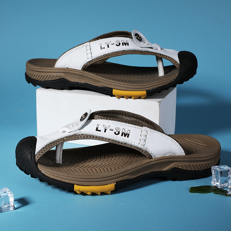 New Men's Genuine Leather Flip – Flip Flop Leather Men Bewertung und Preis