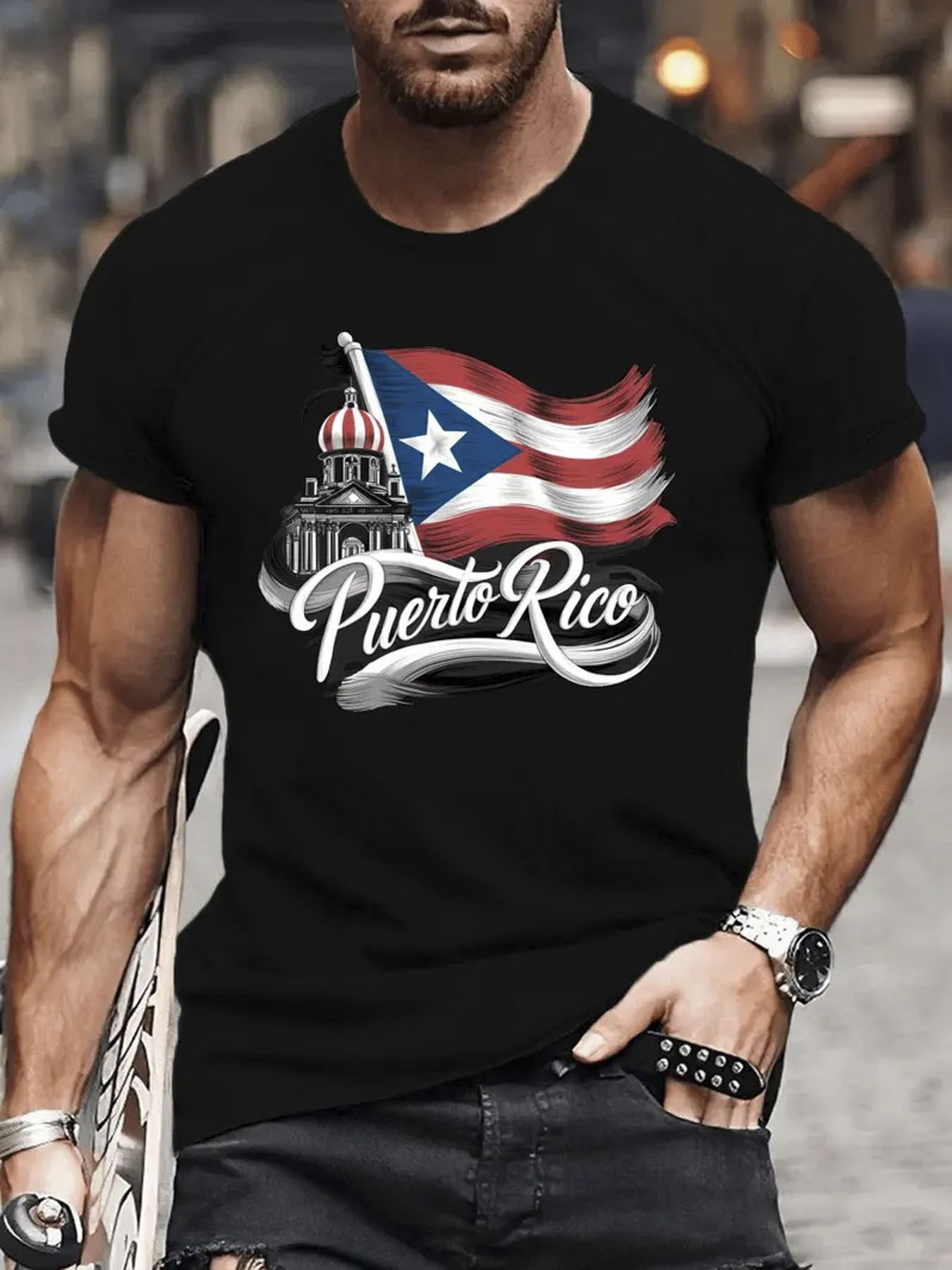  Pure Cotton Puerto Rico Flag  – Linen Shirt Breathable Bewertung und Preis