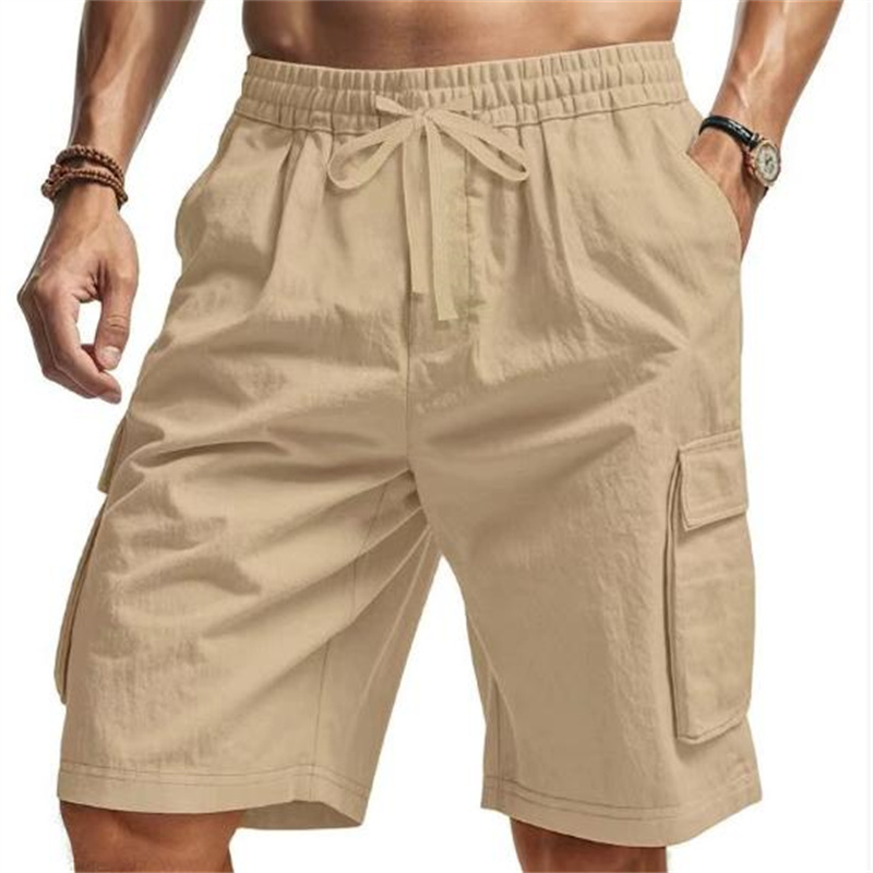 New Multi-Pocket sweatpants Me – Short Linen Drawstring Bewertung und Preis