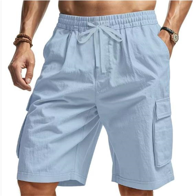 New Multi-Pocket sweatpants Me – Short Linen Drawstring Bewertung und Preis