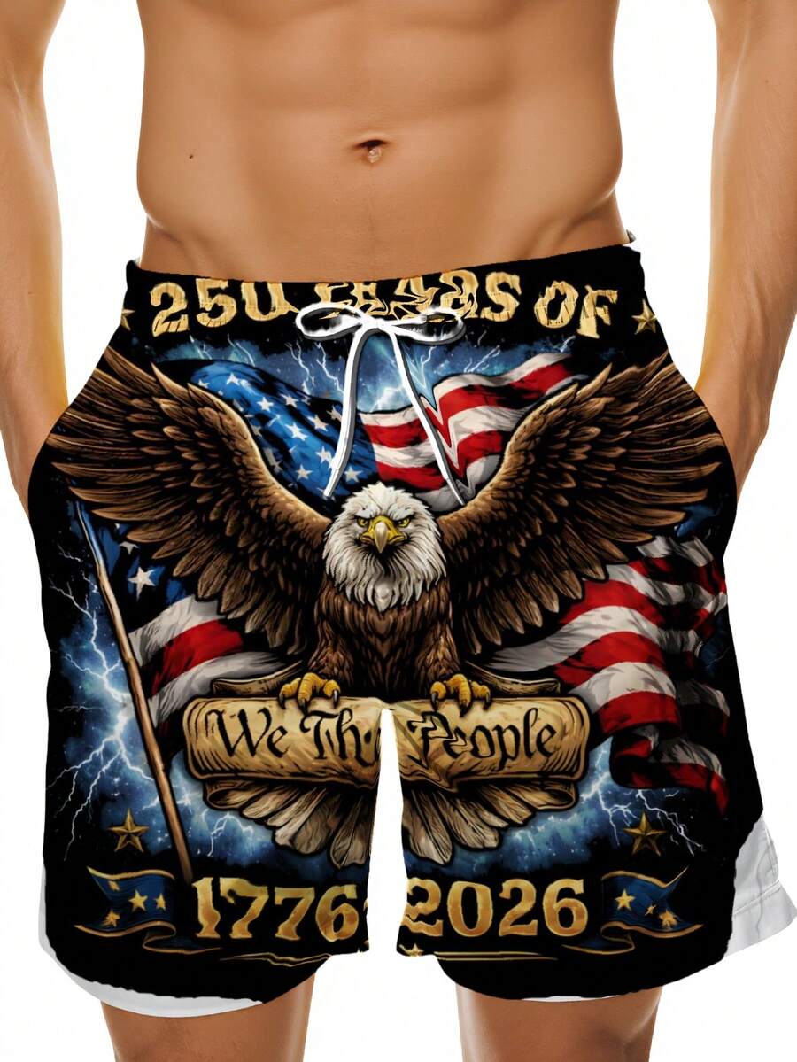 Patriotic Swim Trunks Men Beac – Swim Trunk Quick Dry Bewertung und Preis