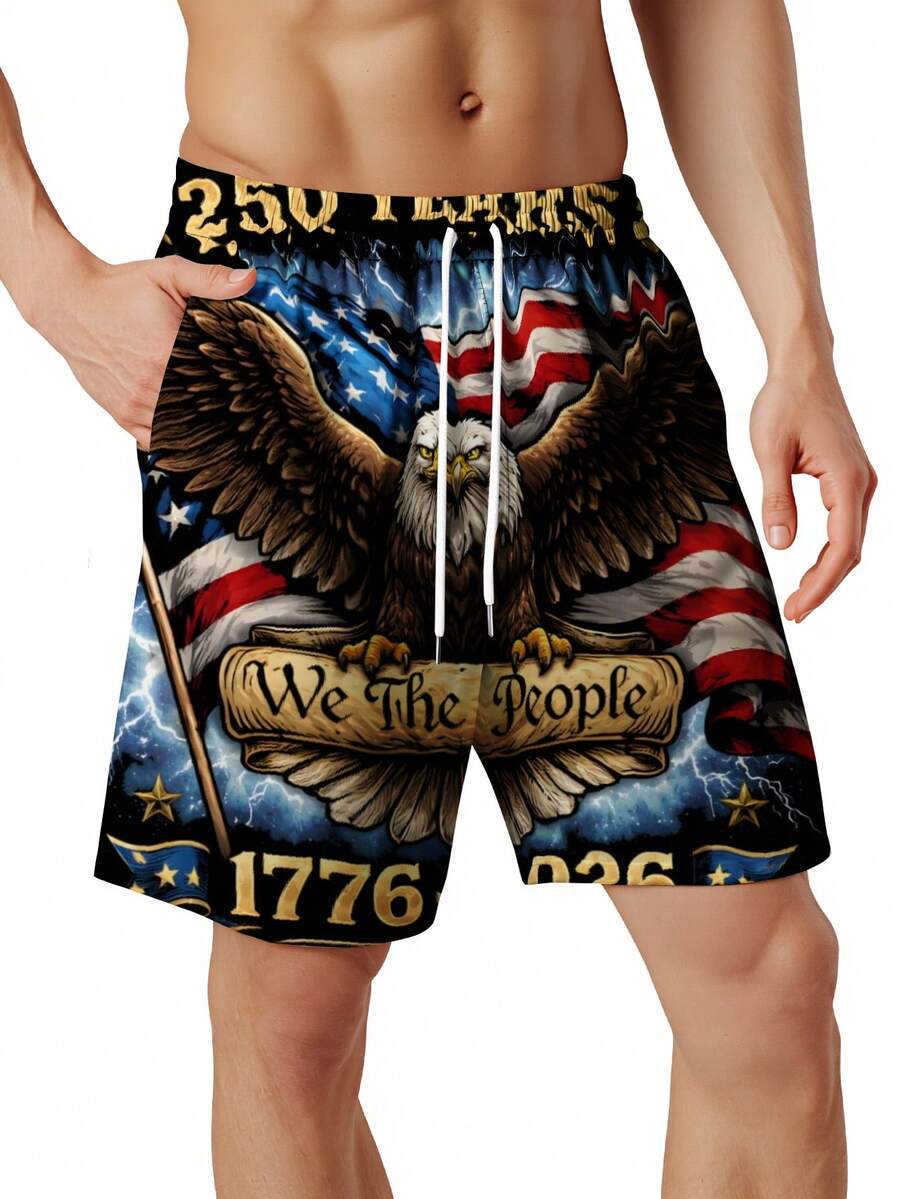 Patriotic Swim Trunks Men Beac – Swim Trunk Quick Dry Bewertung und Preis