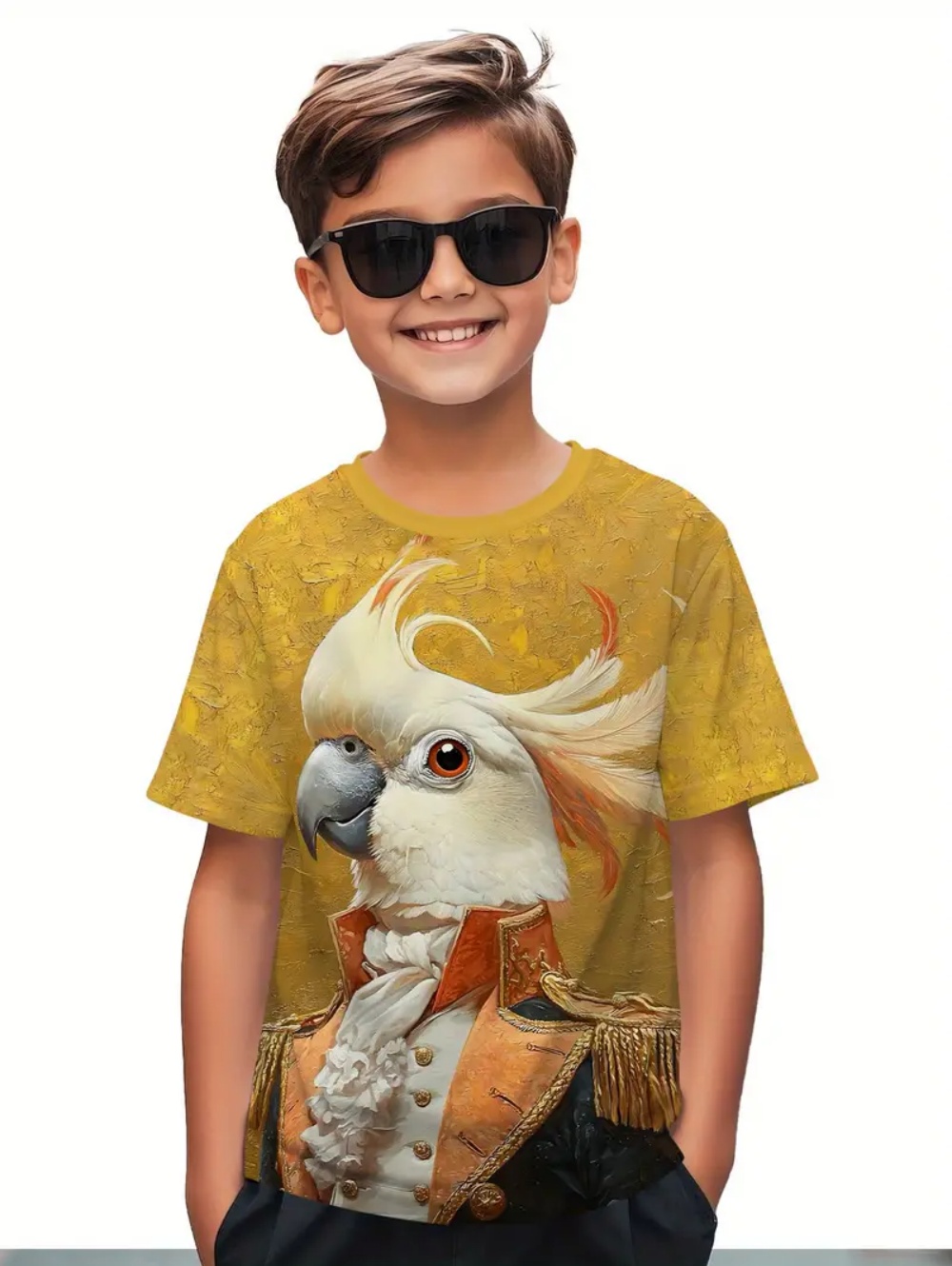 Kids' Tropical Macaw Parrots B – Tee Graphic Print Bewertung und Preis