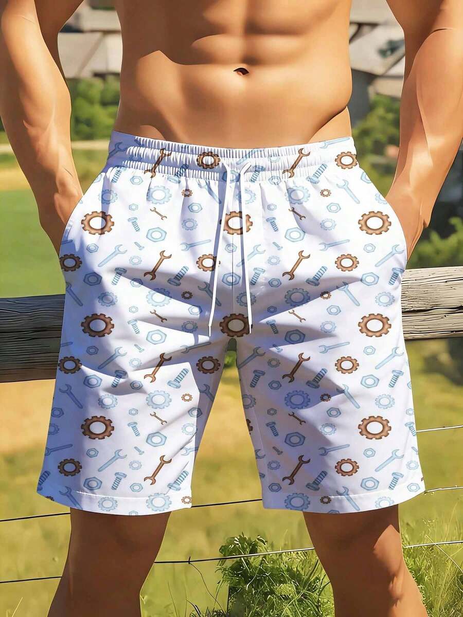 Mechanical Tools Pattern Swim  – Swim Trunk Quick Dry Bewertung und Preis