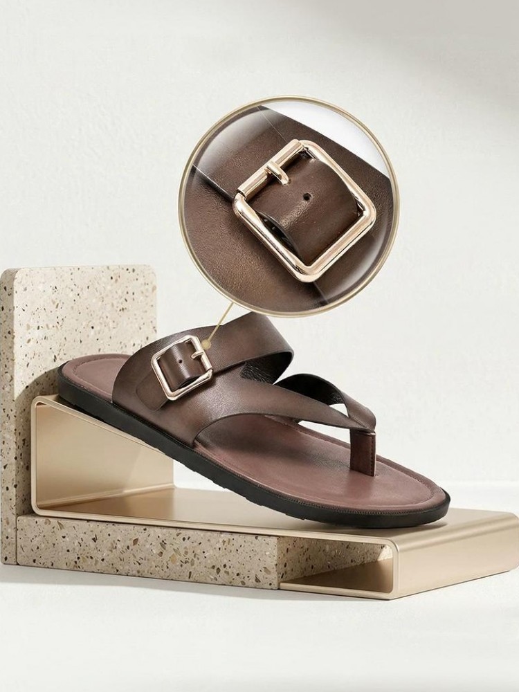 Outside Summer Mens Flat Shoes – Flip Flop Leather Men Bewertung und Preis