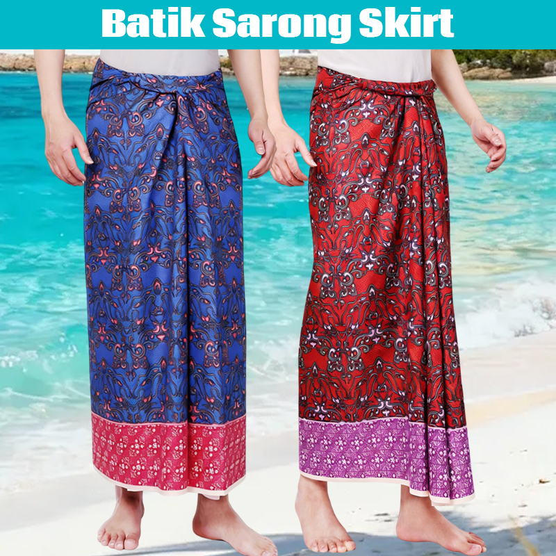 Men Women Batik Sarong Skirt E – Sarong Men Wrap Bewertung und Preis