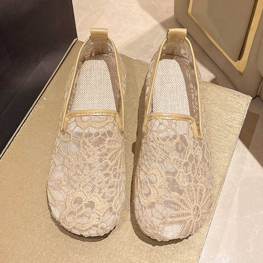 Chic Lace Mesh Hollow Out Espa – Espadrille Slip On Bewertung und Preis