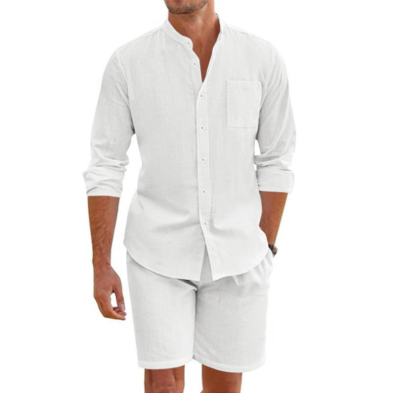 Men's Summer Linen Button up S – Linen Shirt Breathable Bewertung und Preis