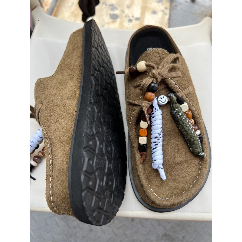 Women Men Clogs Cow Suede Leat – Flip Flop Leather Men Bewertung und Preis