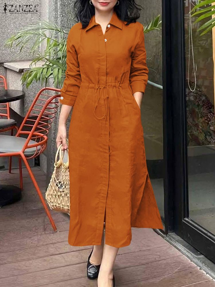 ZANZEA Autumn Elegant Lapel Ne – Shirt Camp Collar Bewertung und Preis