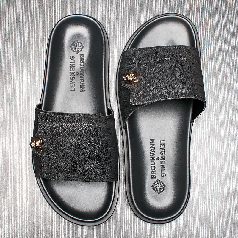 2025 New Genuine Leather Slipp – Flip Flop Leather Men Bewertung und Preis