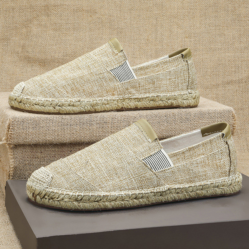 2025New Men Linen Casual Shoes – Espadrille Slip On Bewertung und Preis