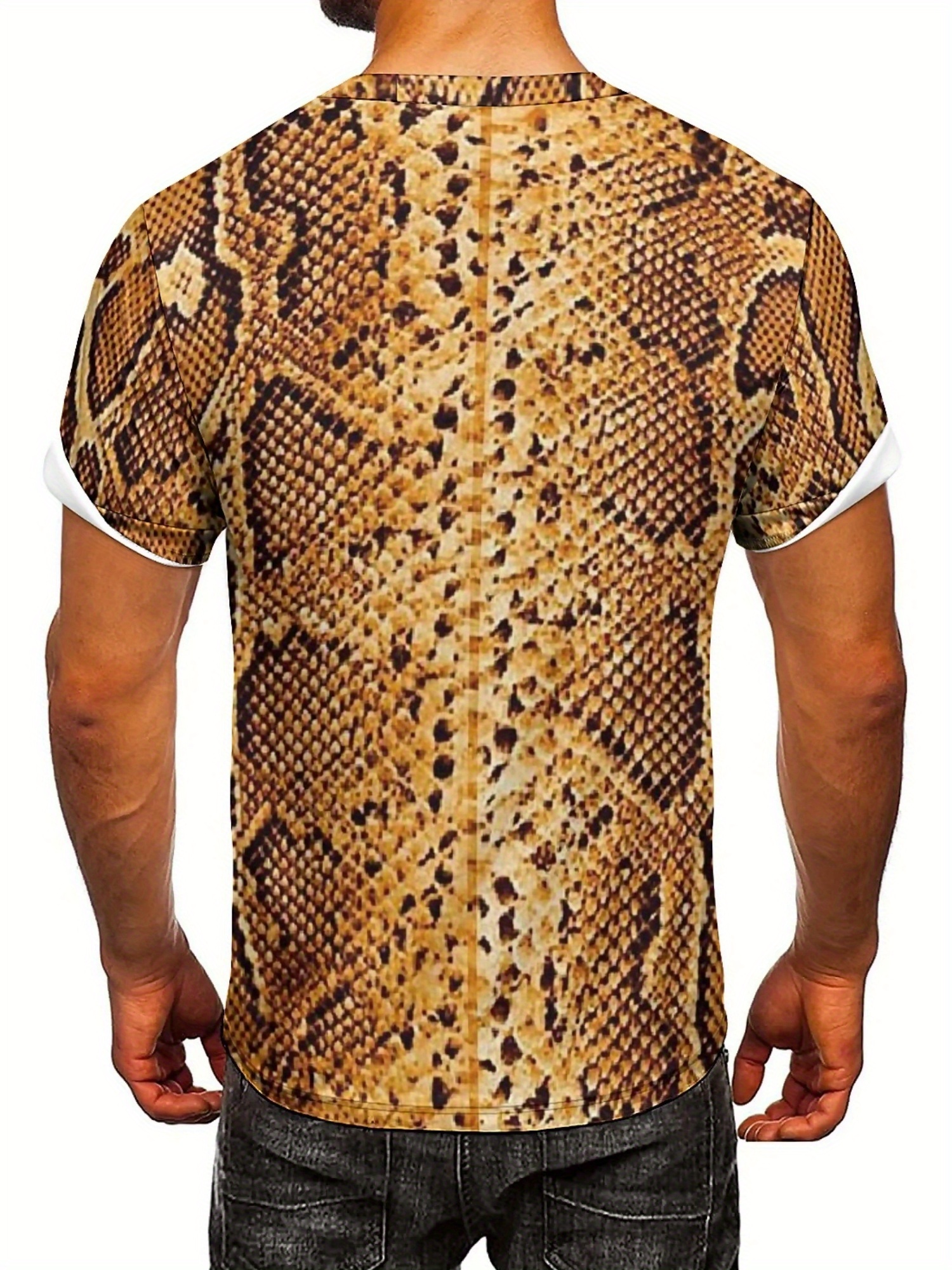 Men'S 3D Print Snake Graphic T – Tee Graphic Print Bewertung und Preis
