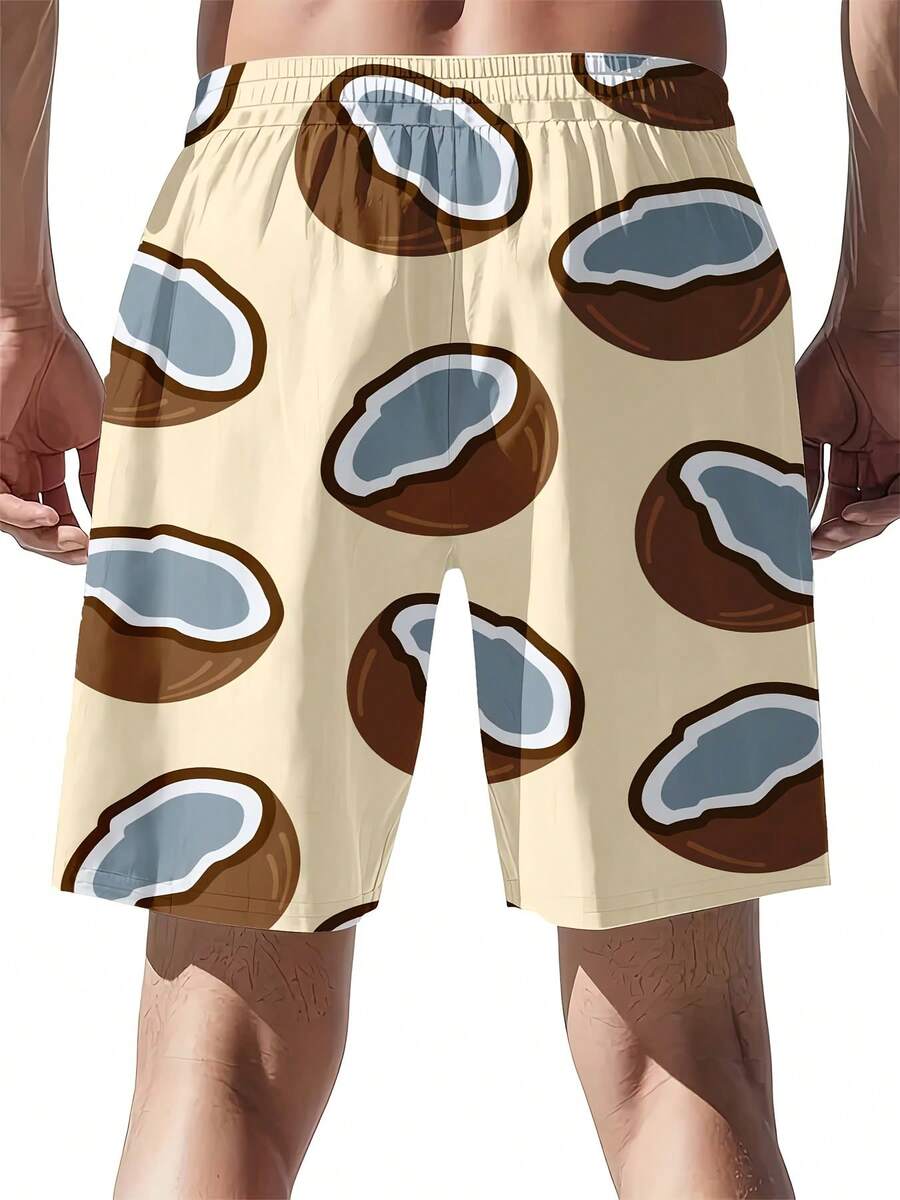 Mens Coconut Print Swim Trunks – Swim Trunk Quick Dry Bewertung und Preis